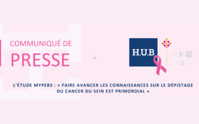 Communiqué de presse – L’étude My PeBS / Belgique : « Faire avancer les connaissances sur le dépistage du cancer du sein est priomordial »